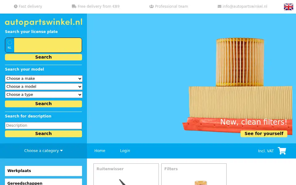Screenshot of autopartswinkel.nl