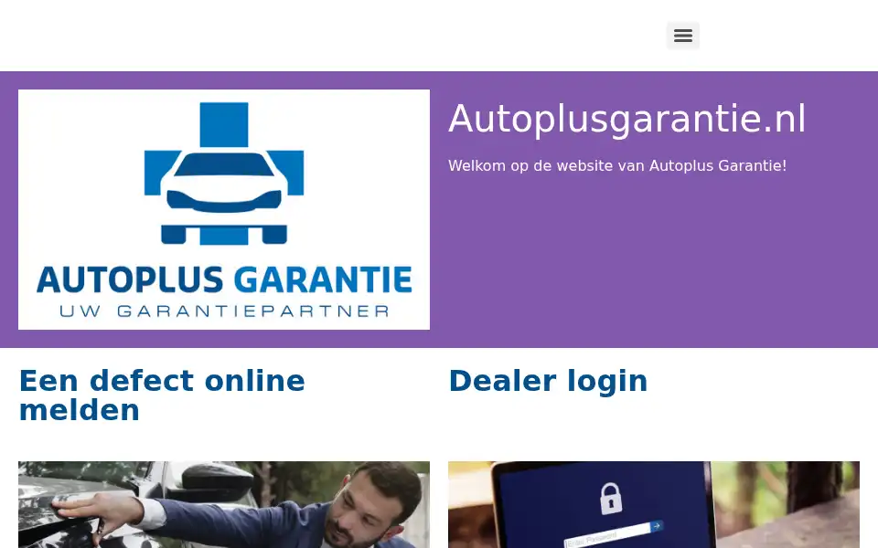 Screenshot of autoplusgarantie.nl
