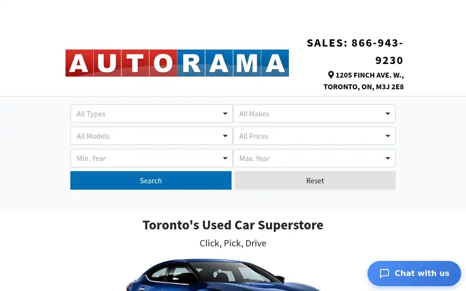 Screenshot of autorama.ca