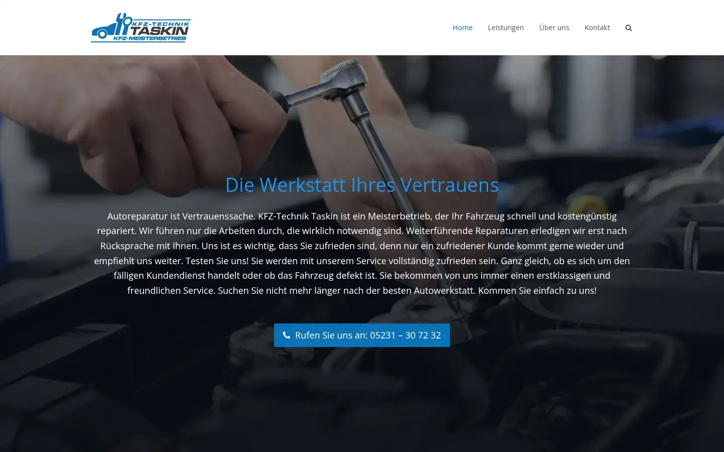 Screenshot of autoreparaturen-taskin.de
