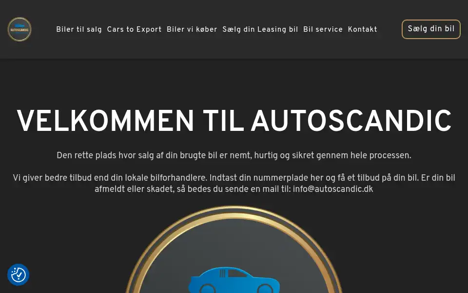 Screenshot of autoscandic.dk