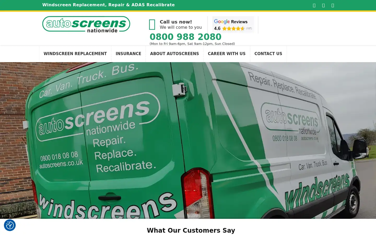 Screenshot of autoscreens.co.uk