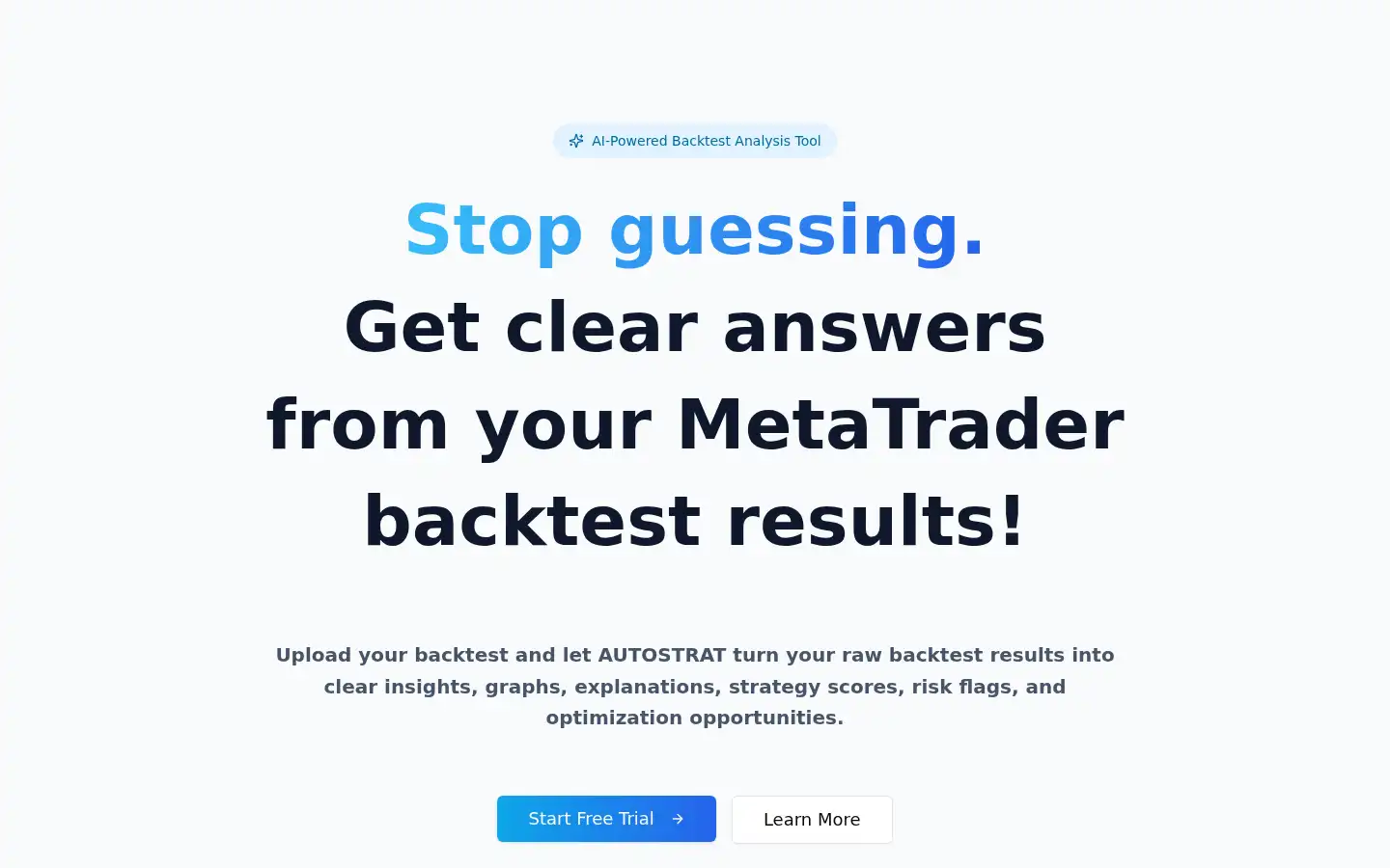 Screenshot of autostrat.io