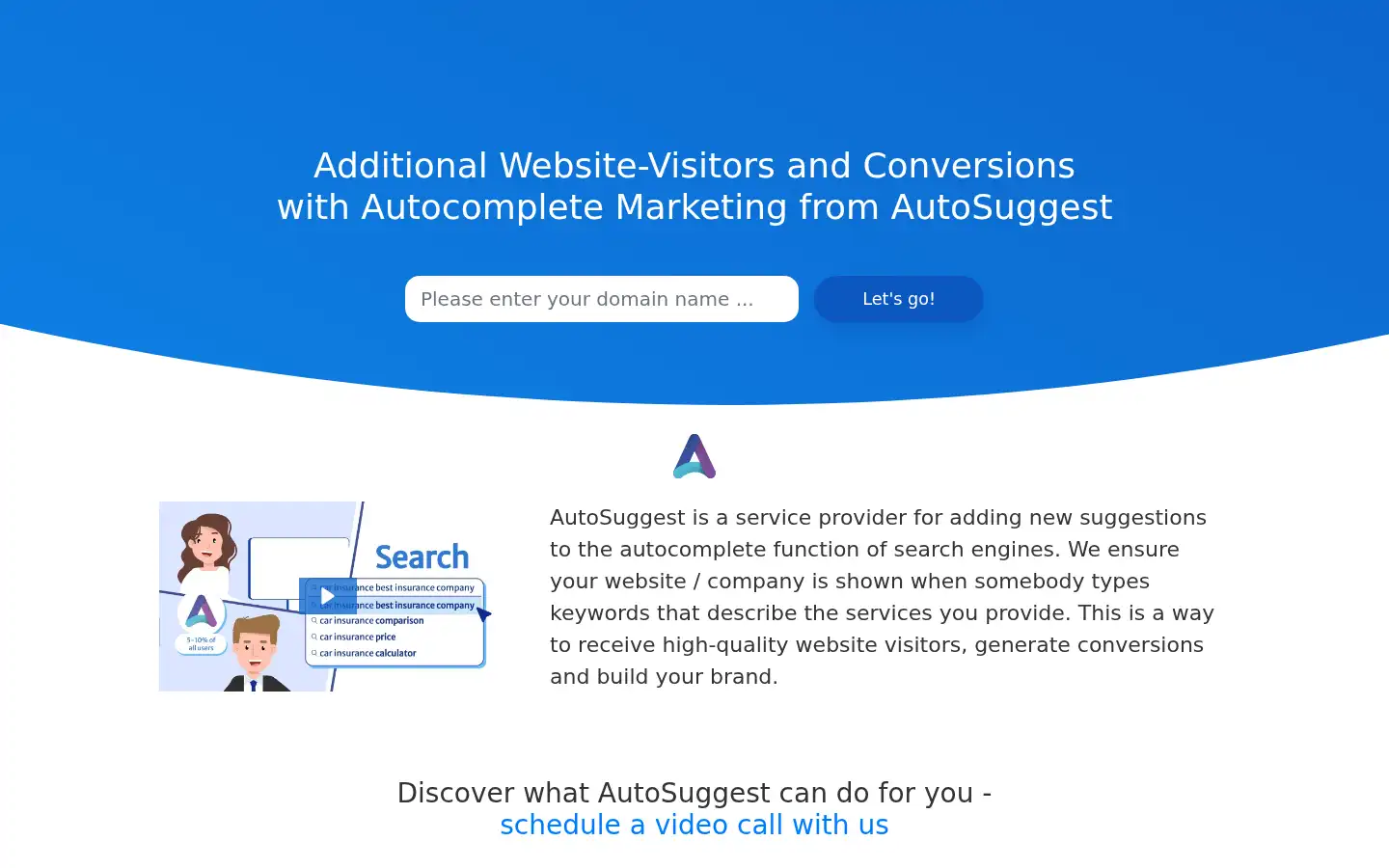 Screenshot of autosuggest.net
