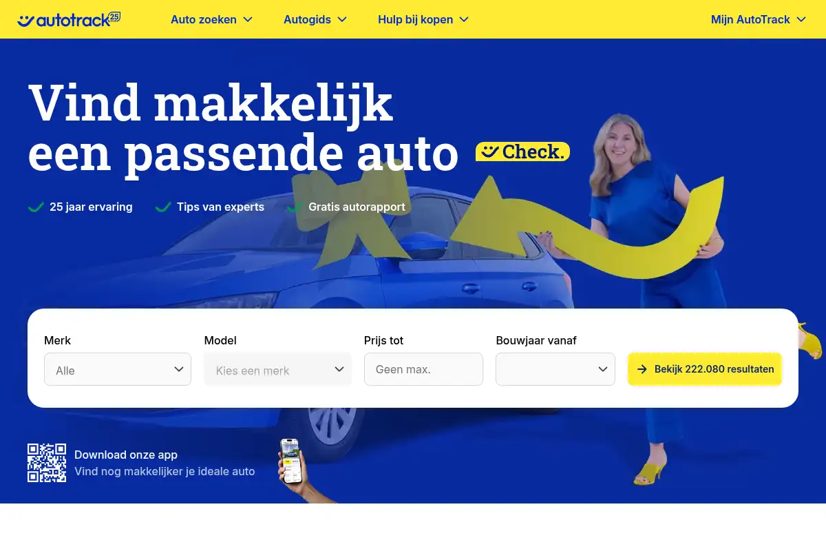 Screenshot of autotrack.nl