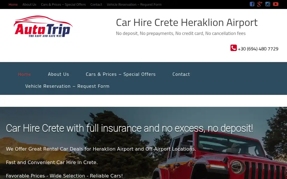 Screenshot of autotrip-crete.gr