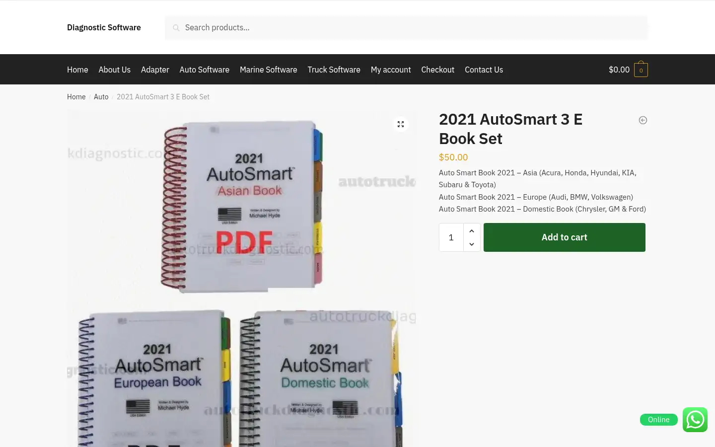 Screenshot of autotruckdiagnostic.com