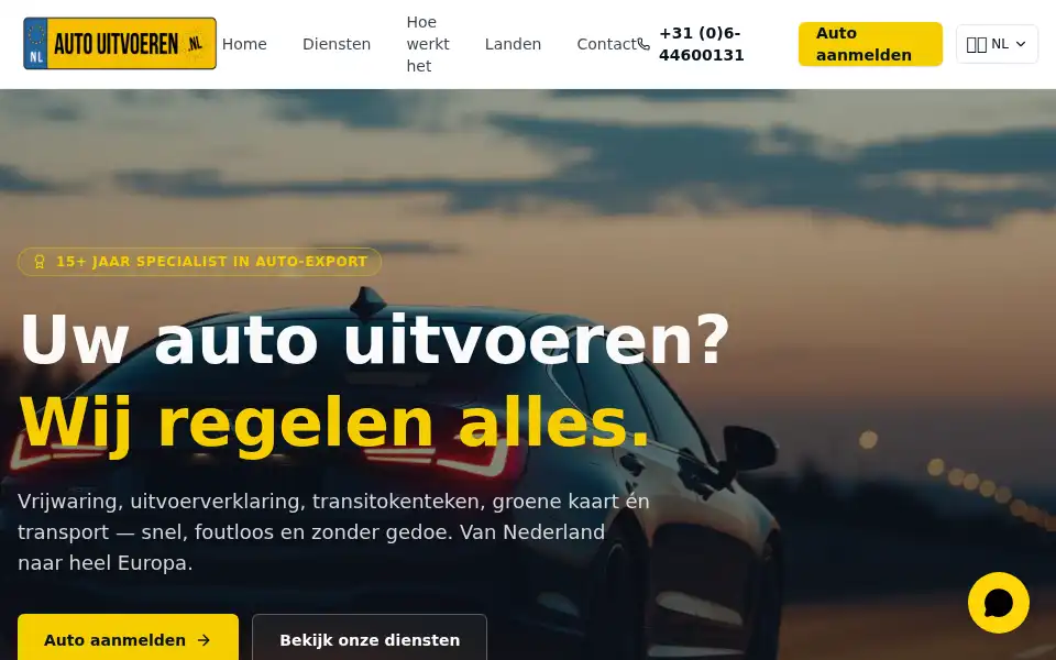 Screenshot of autouitvoeren.nl