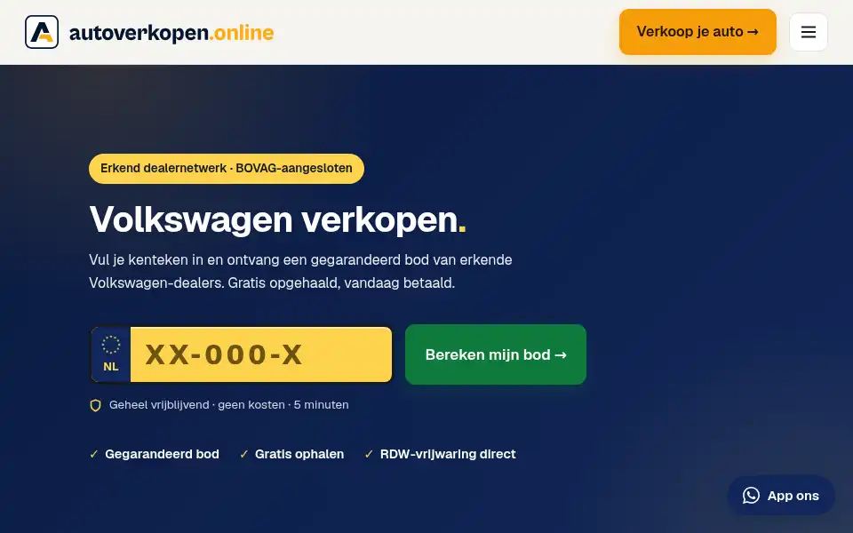 Screenshot of autoverkopen.online