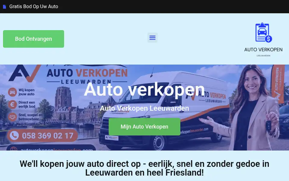 Screenshot of autoverkopenleeuwarden.com