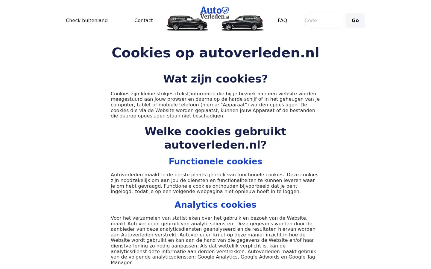 Screenshot of autoverleden.nl