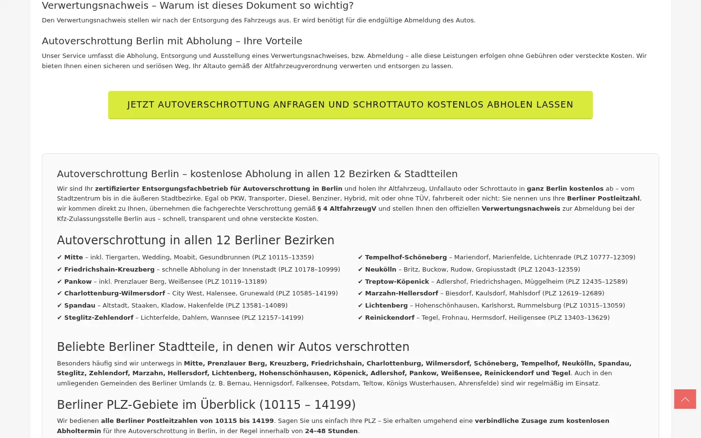 Screenshot of autoverschrottung-berlin.de