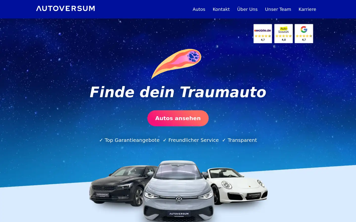 Screenshot of autoversum.de