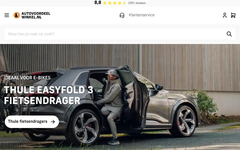 Screenshot of autovoordeelwinkel.nl