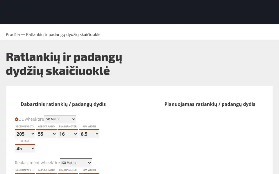 Screenshot of autowheels.lt