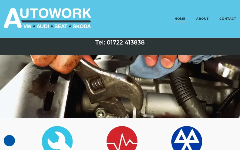 Screenshot of autoworkvwaudi.co.uk