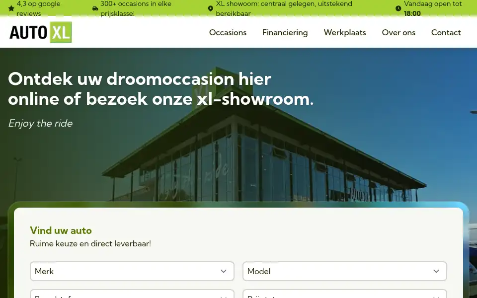 Screenshot of autoxl.nl