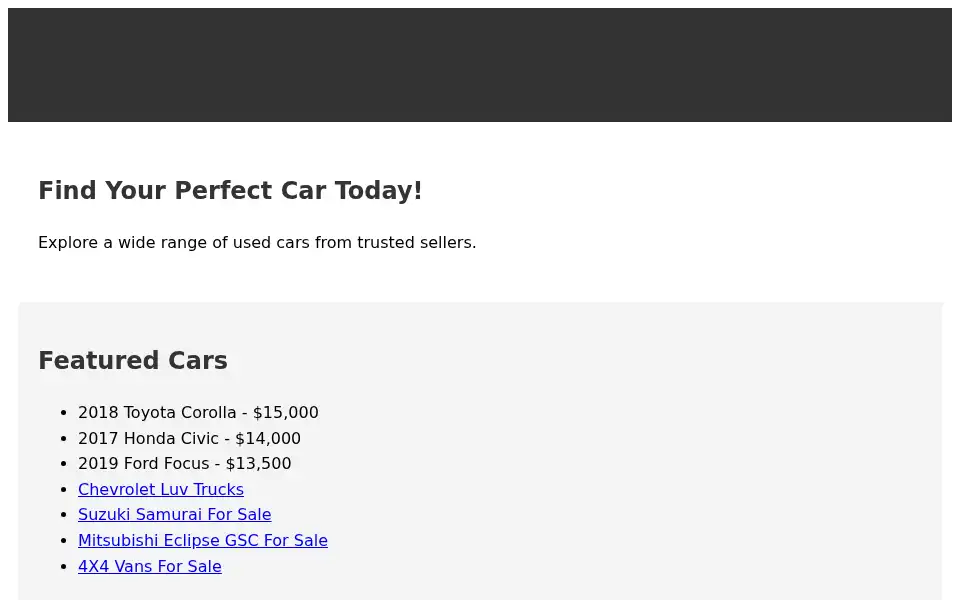 Screenshot of autozin.com