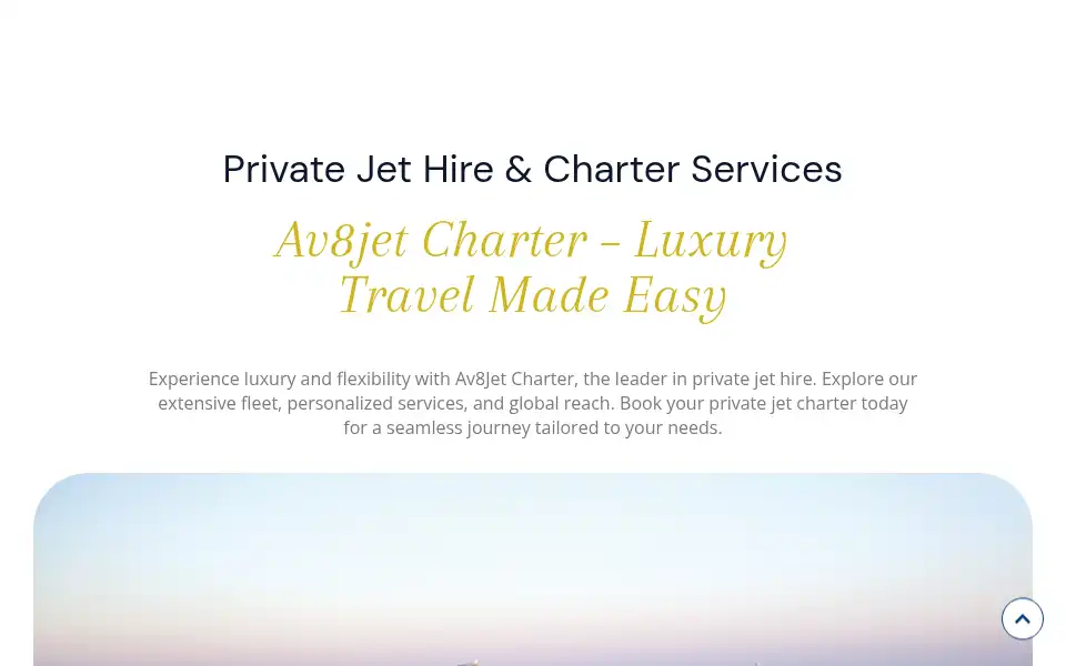 Screenshot of av8jetcharter.com