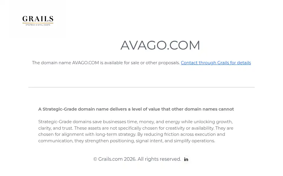 Screenshot of avago.com
