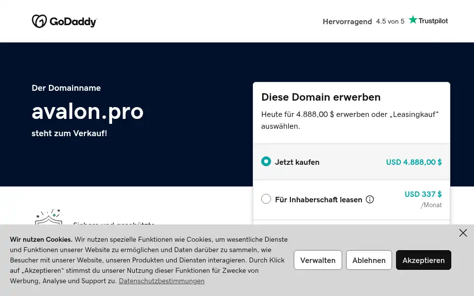 Screenshot of avalon.pro