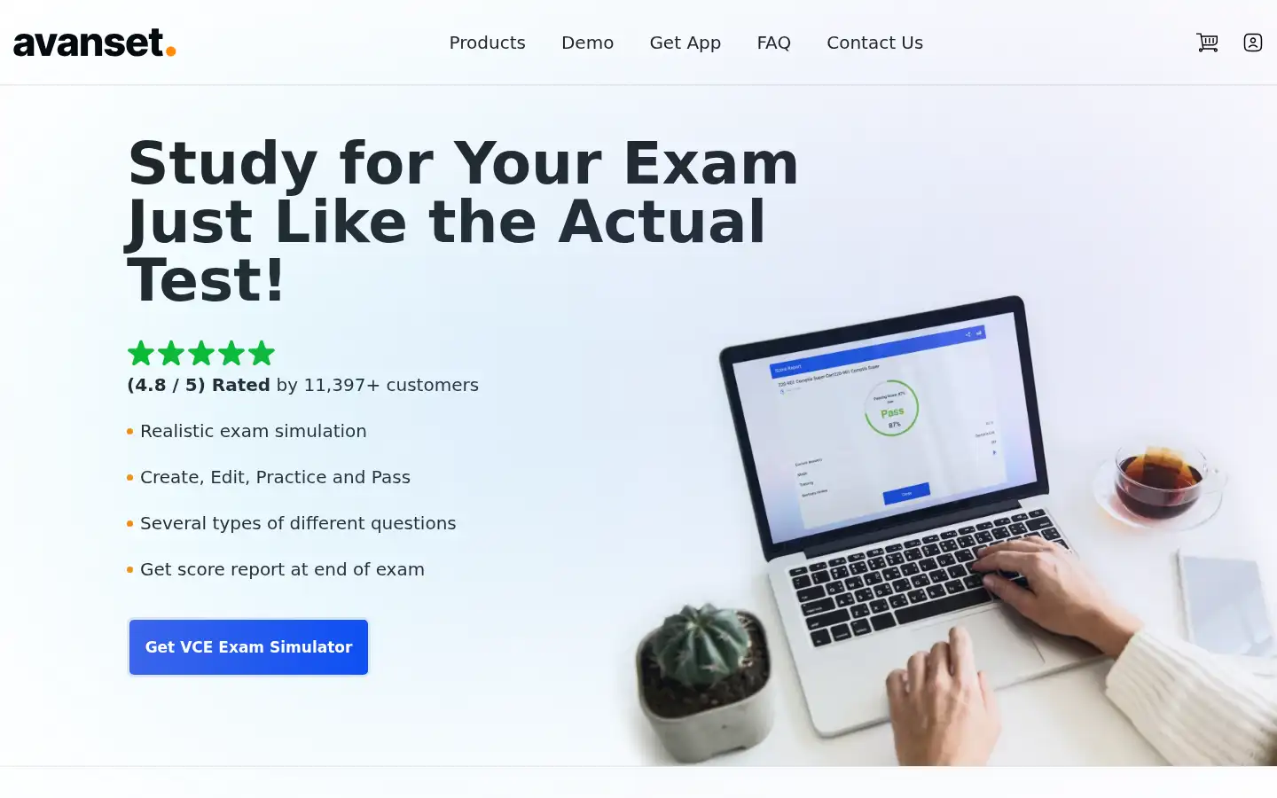 Screenshot of avanset.com