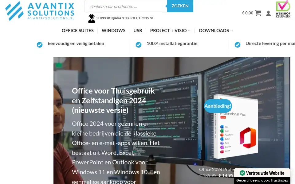 Screenshot of avantixsolutions.nl