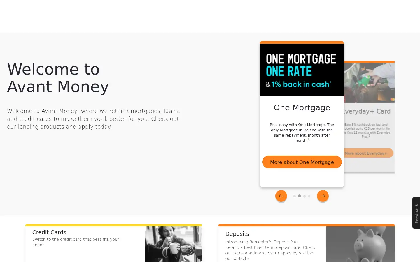Screenshot of avantmoney.ie