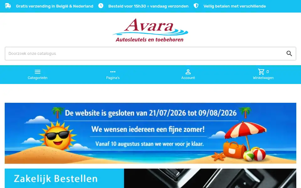 Screenshot of avara.be