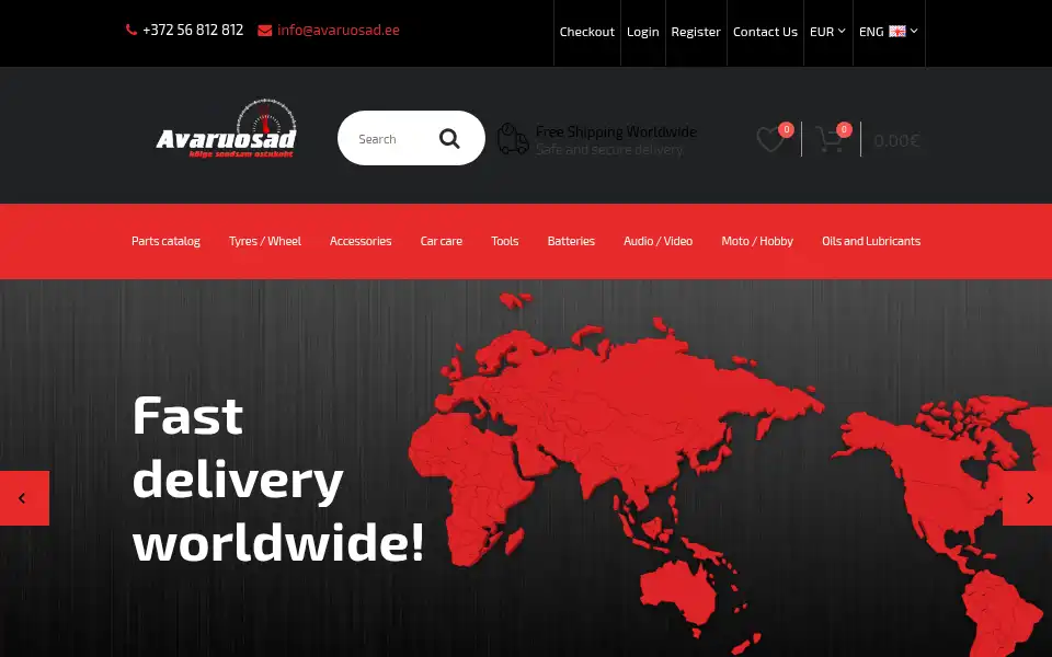 Screenshot of avaruosad.ee