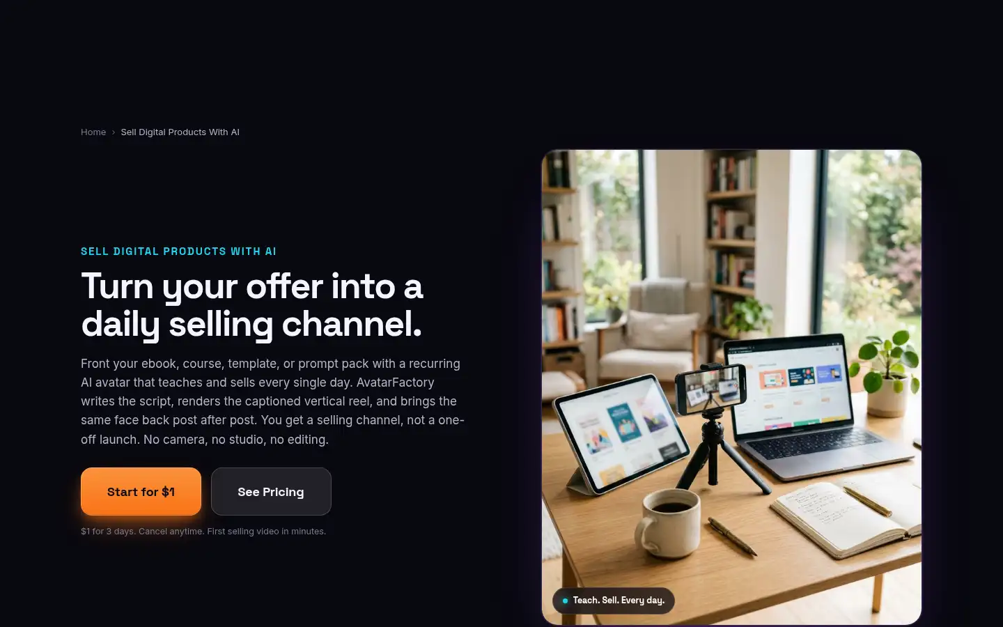 Screenshot of avatarfactory.io