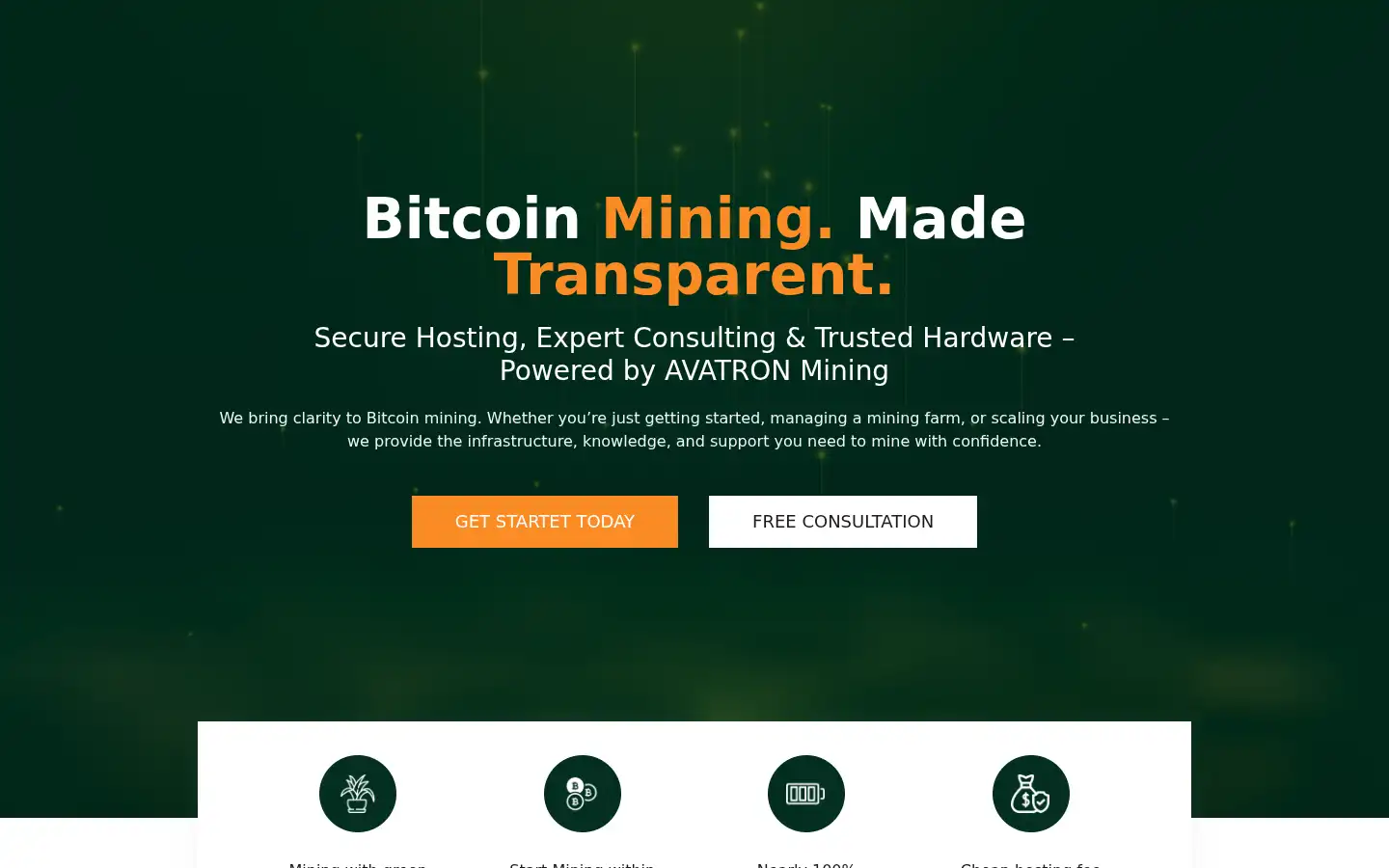 Screenshot of avatronmining.com