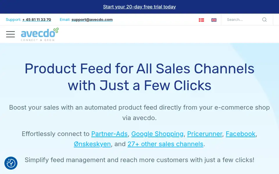 Screenshot of avecdo.com
