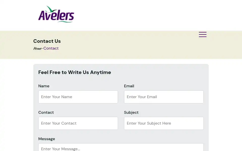 Screenshot of avelers.com