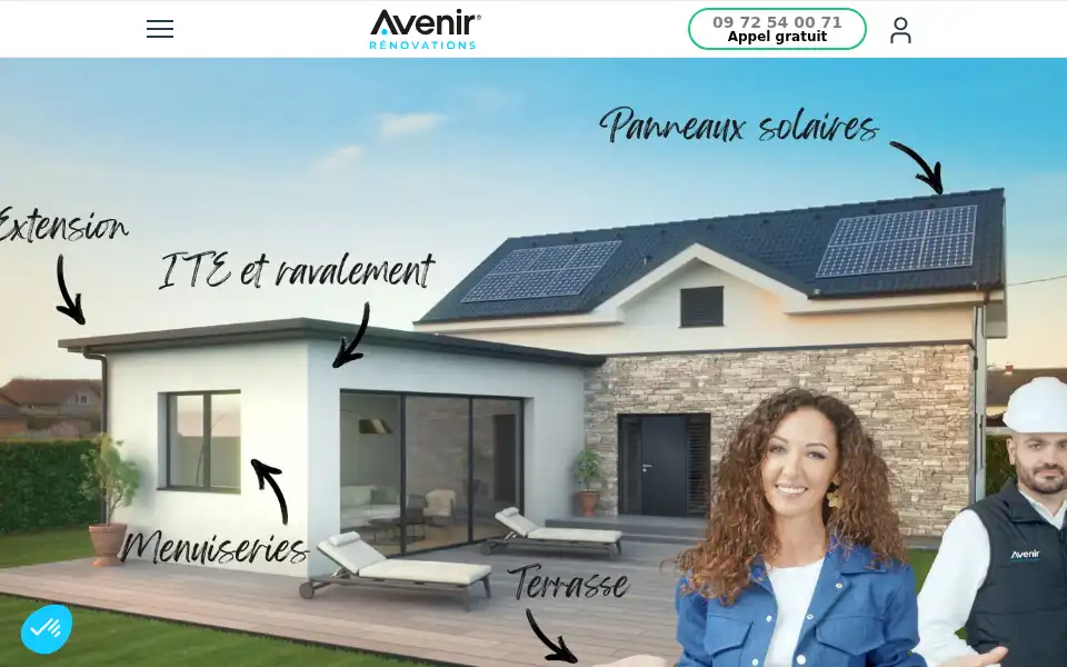 Screenshot of avenir-renovations.fr