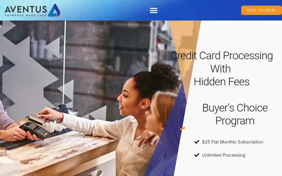 Screenshot of aventuspay.com