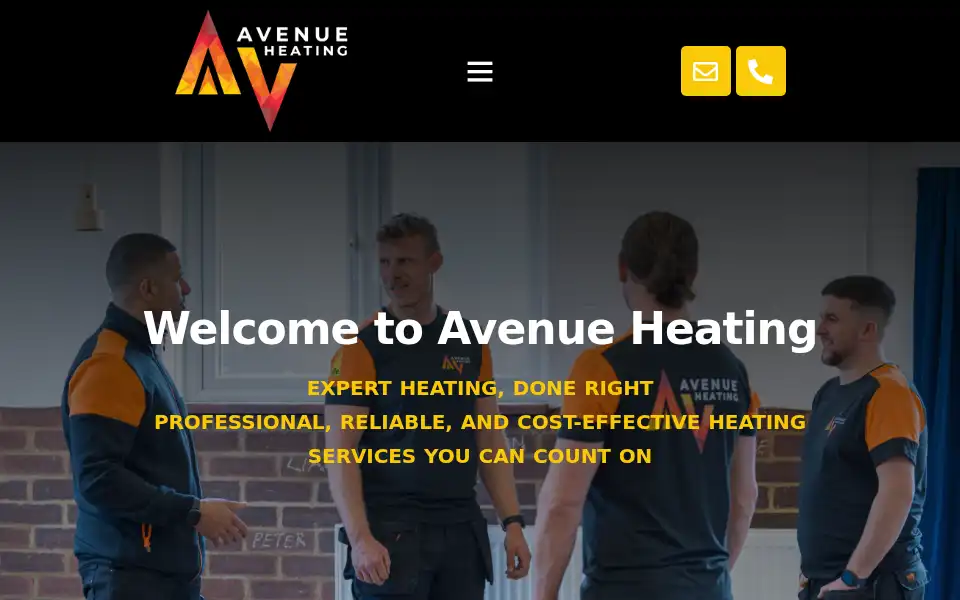 Screenshot of avenueheating.com