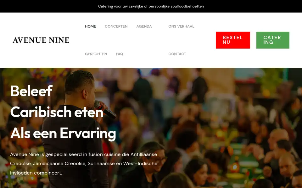 Screenshot of avenuenine.nl