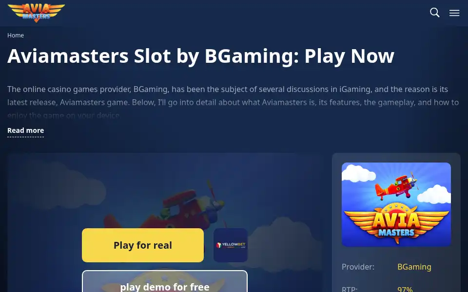 Screenshot of avia-masters.online
