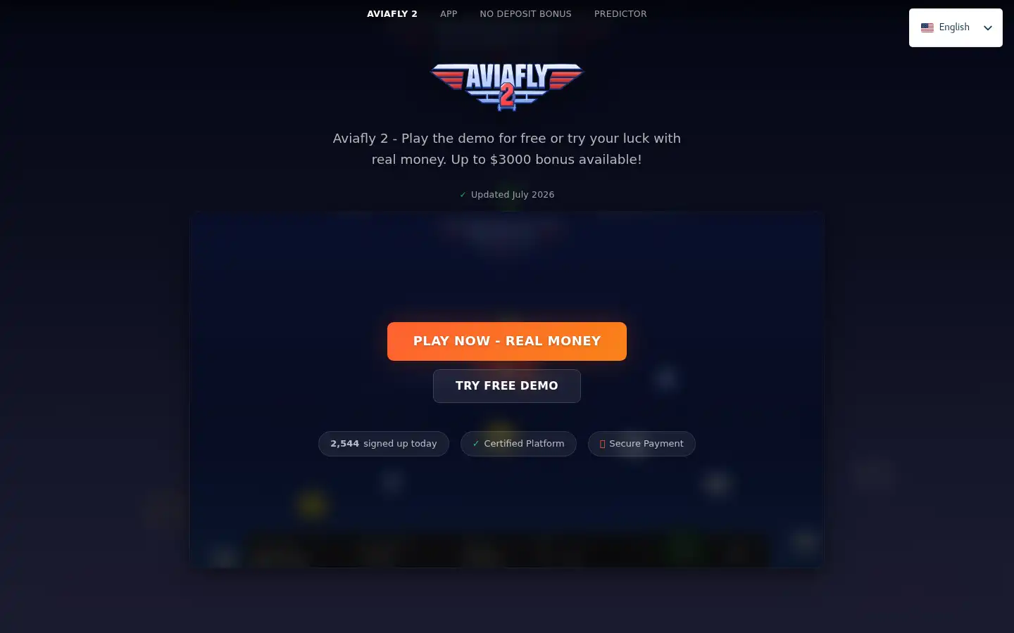 Screenshot of aviafly-casino-game.com