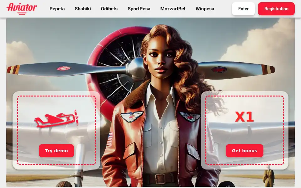 Screenshot of aviator.me.ke