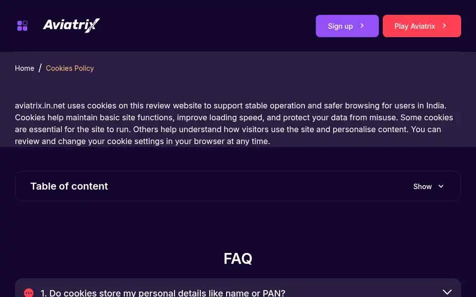 Screenshot of aviatrix.in.net