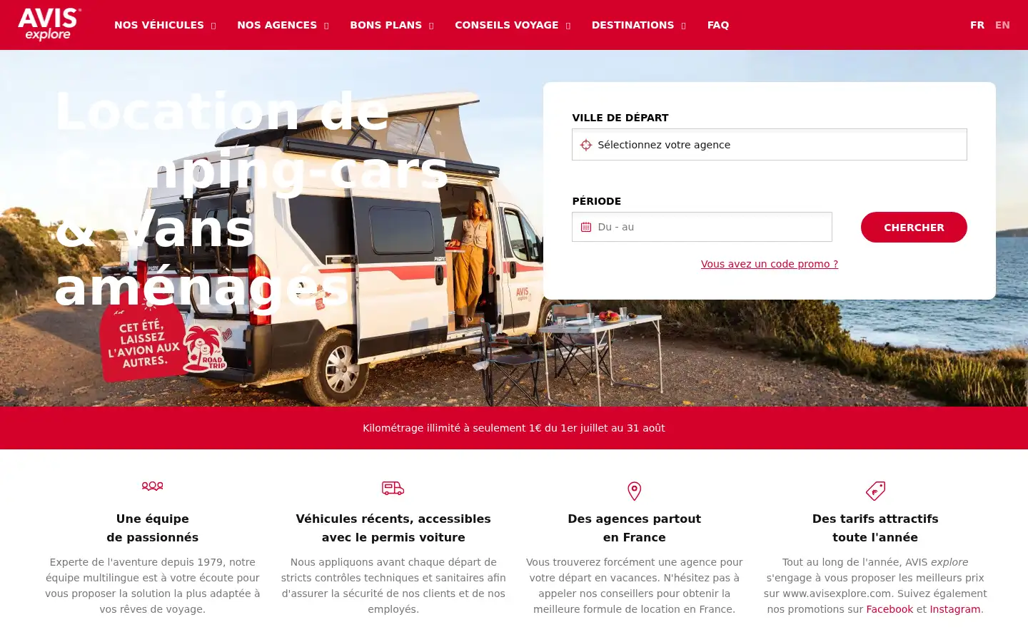 Screenshot of avisexplore.com