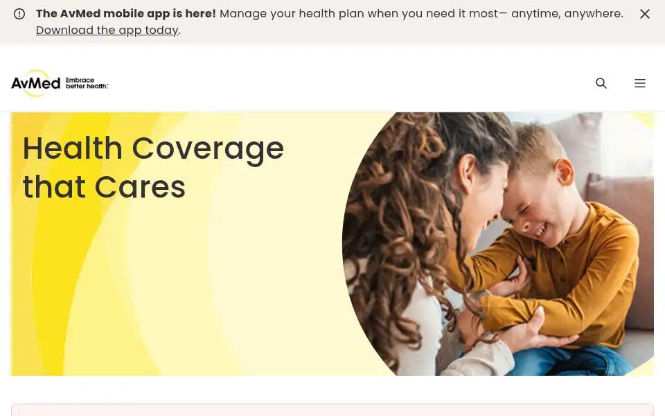 Screenshot of avmed.org
