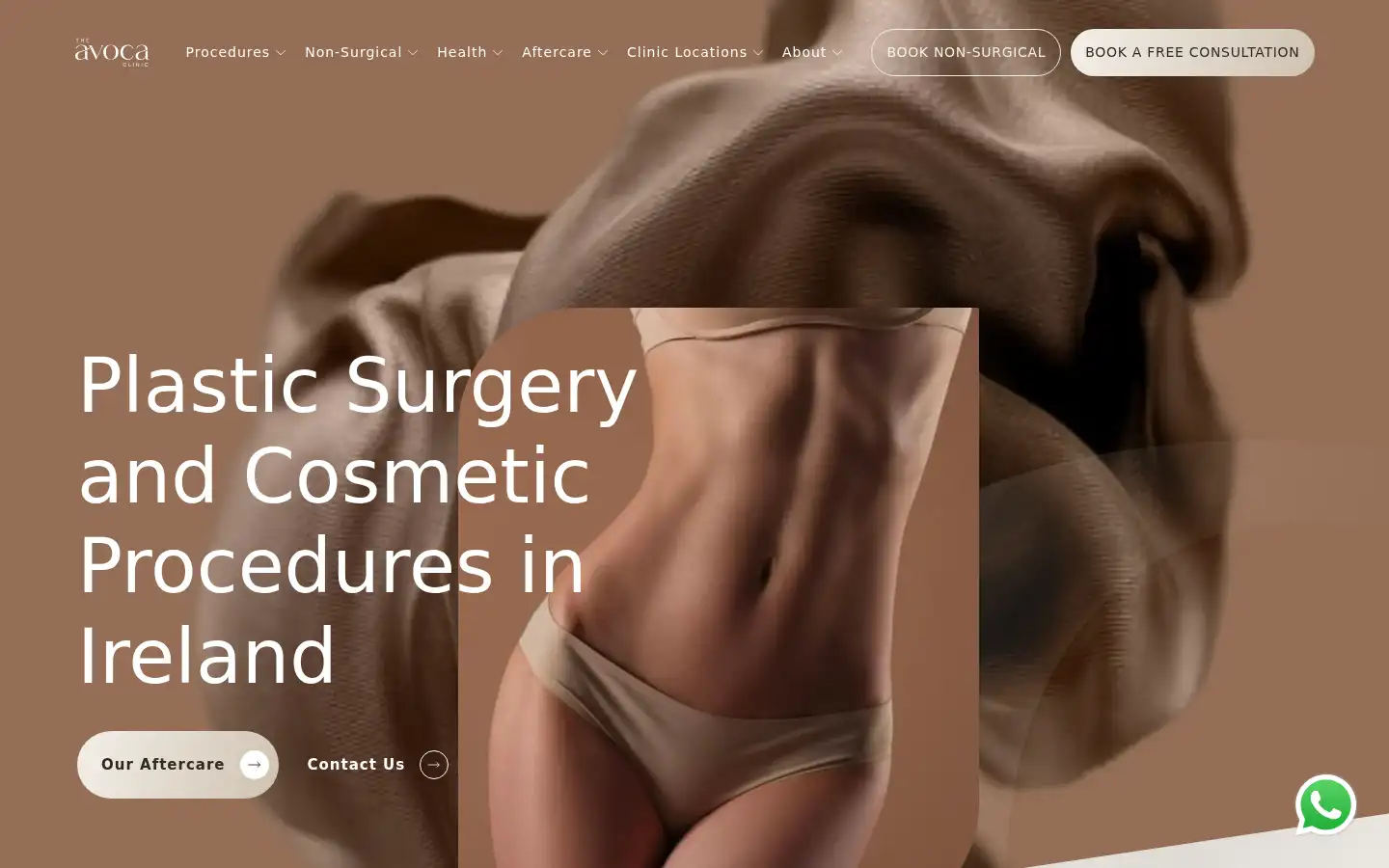 Screenshot of avocaclinic.ie
