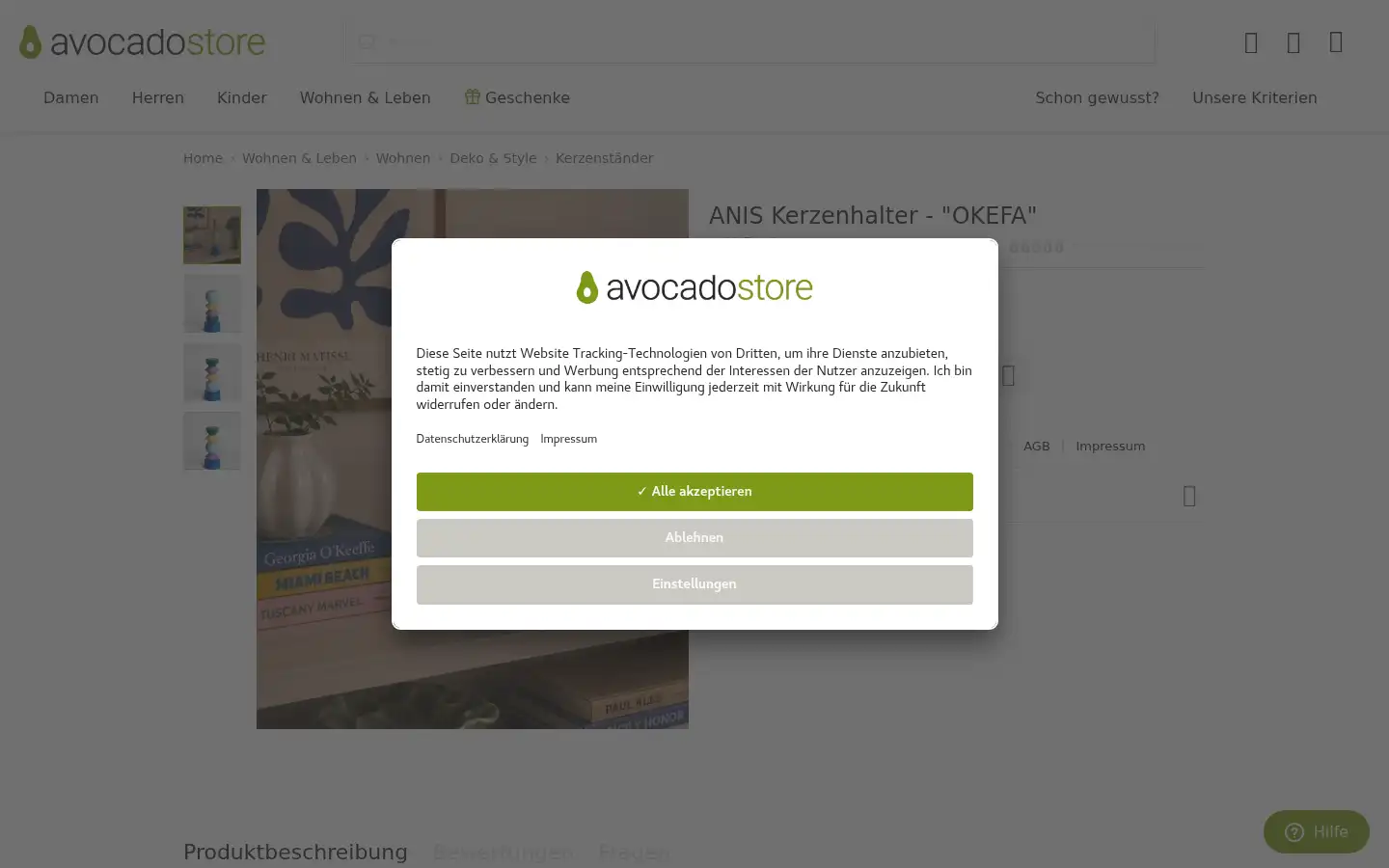 Screenshot of avocadostore.de