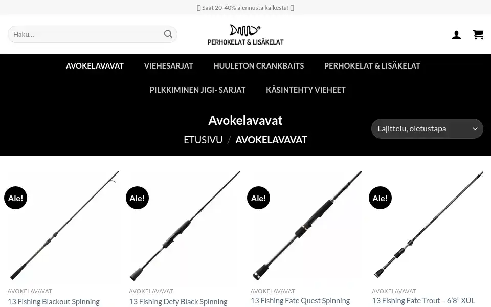Screenshot of avokelavavat.com