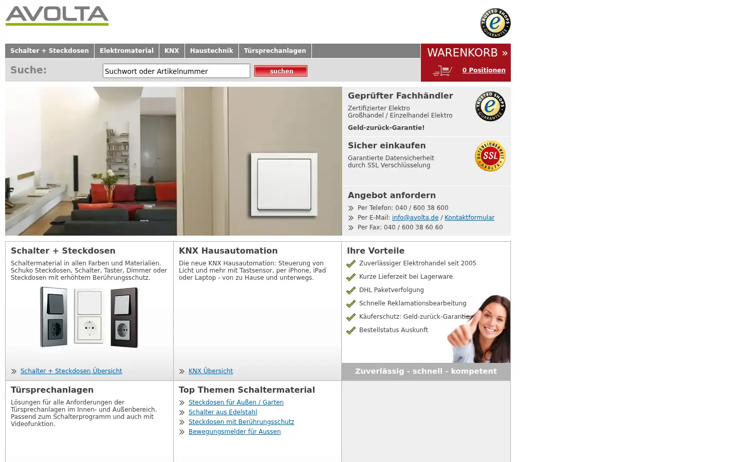 Screenshot of avolta.de