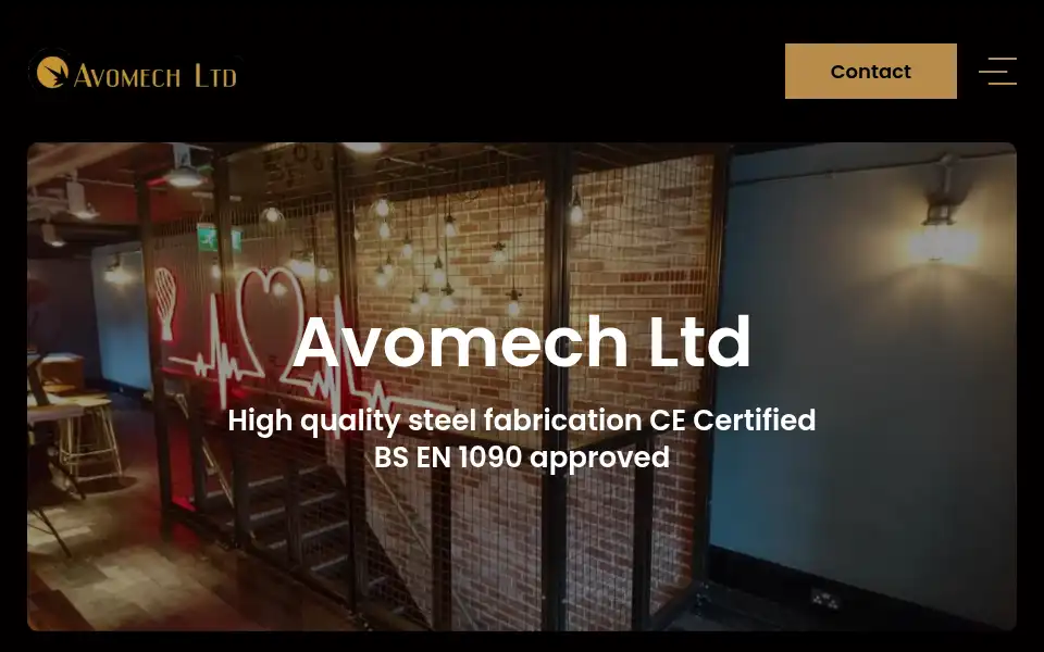 Screenshot of avomech.co.uk