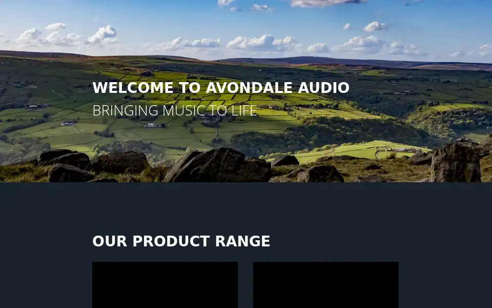 Screenshot of avondaleaudio.com